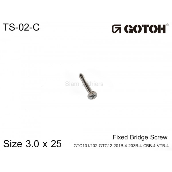 น๊อต Fixed Bridge Gotoh TS-02-C 3x25